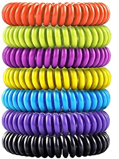 Mosquito Bracelet 20 Pack with 4 Patches, Waterproof Bug Repellent Wrist Bands, Fit for Kids & Adults, Natural Ingredients and Deet-Free, Safe Indoor Outdoor Protection