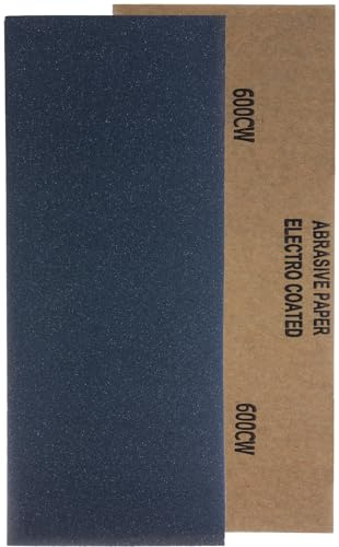 YoiYee 600 Grit Wet & Dry Sandpaper Sheets, 23 x 9.5cm, Fine Abrasive Sand Paper Roll for Wood, Metal, Plastic, Glass, Stone and Wall Sanding, 10 Pack