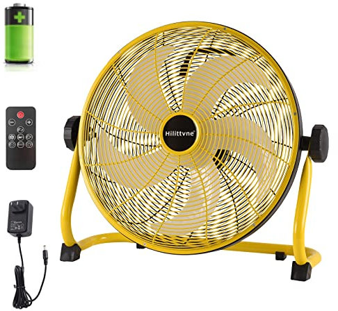 Rechargeable Floor Fan,31Speeds Super Quiet Air Circulation Cordless Outdoor Fan with Remote Control,16'' Portable 15000mAh Battery Operated Fan,High Velocity Floor Fan for Camping Travel Industrial