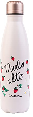 Grupo Erik: Bottiglia termica 500 ml Ana Marin | Borraccia termica con doppia parete in acciaio inox, chiusura ermetica, BPA free | ideale come borraccia termica ragazza