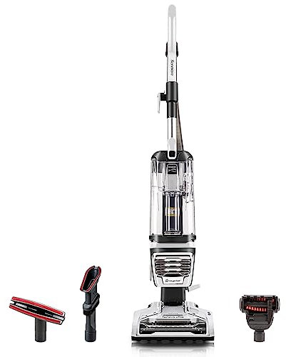 Kenmore DU4399, Featherlite Lift-Up Aspirapolvere Verticale Senza Sacco a 2 Motori di aspirazione Leggera con Spazzola Hair Eliminator, Filtro HEPA e 2 Strumenti di Pulizia, Bianco, DU1275
