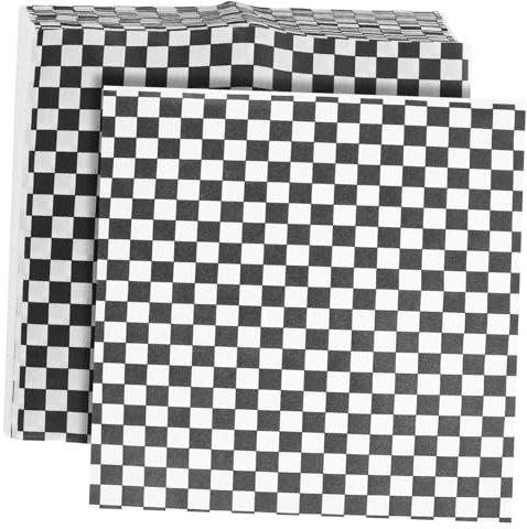 Zerodeko 100sheets Food Grade Greaseproof Paper and Oil Resistant Baking and Wrapping Paper for Sandwiches Cakes