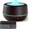 Difusor de aceites Esenciales, difusor ultrasónico de aromaterapia de 500 ml, humidificador de Niebla fría con Luces LED de 7 Colores, 4 temporizadores, función de Apagado automático (Negro-10)