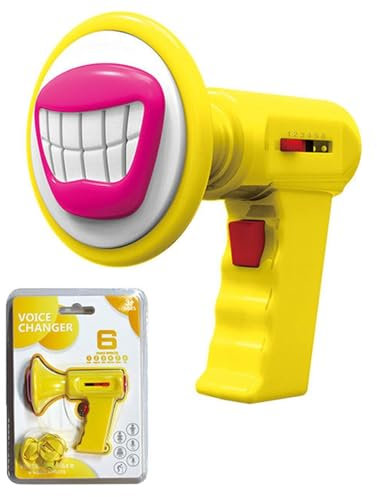 Opilroyn Mégaphone changeur de Voix pour - Jouet changeur de Voix pour,Modulateur Vocal pour avec 6 Effets sonores différents, Haut-Parleur Vocal Cosplay Portable pour garçons et Filles