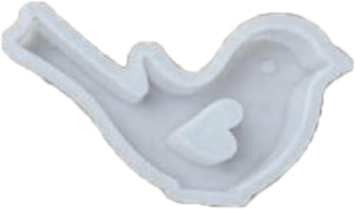 Heart Shape Silicone Mould Mold Bird for Home Handmade Scented DIY Chocolate Cake Baking Tool Decorations Crafting Candle Making