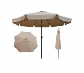 CILVANI Ombrellone da Giardino 3 x 3 Metri con Copertura Poliestere AVOCADO VERDE