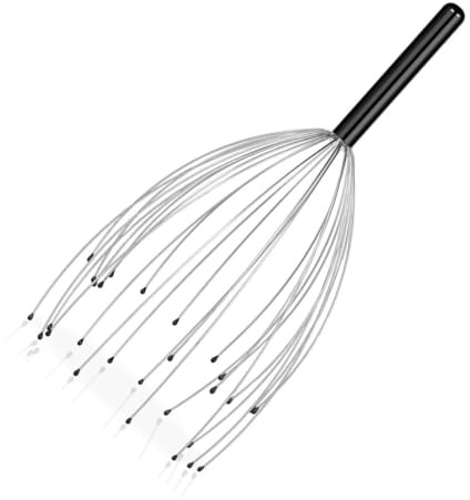 Scalp Massagers, Head Massager Scalp Hair Growth Scratcher for Deep Relaxation, Octopus Steel Wire Handheld 12 Tickler Head Hair Whisk Massager for Body Back Stroke Claw Stress Relax Therapy [1 Pcs ]