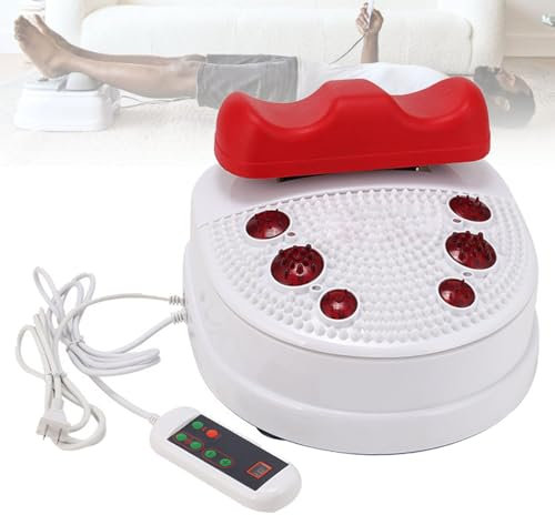 Elektronisches Fußmassagegerät, Schwingfußmassagegerät zur Durchblutung, Fußdurchblutungsmassagegerät, Fußmassagegerät gegen Schmerzen und Durchblutung, Ganzkörper-Fußgeräte, Schmerzlinderung,Red