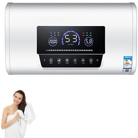 Obtenez un confort instantané avec notre chauffe-eau électrique 3KW : télécommande et technologie à écran tactile ! Profitez de l'eau chaude à tout moment dans votre salle de bain,60L