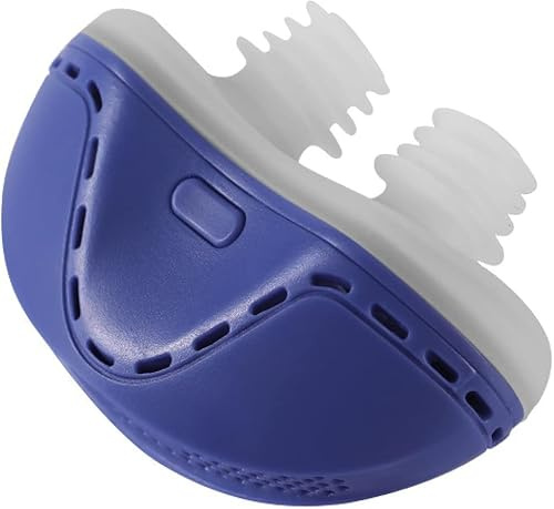 Dispositivo Anti-snoring, Mini CPAP Anti Rusing Electronic Device, Russare per L'aiuto Addormentato, Dispositivi di Soluzione Russante, Ricaricabile USB, Migliora La Respirazione E Il Sonno,Blu