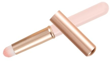 WEKADRIN Tragbarer Lippenpinsel mit Kappe Kurzer Griff Hautfreundlich und Langlebig Präziser Lippenstift Applikator für Einfache Anwendung und Reise Geeignet für Makeup Liebhaber und