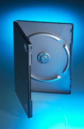 Amaray - Confezione da 25 custodie per DVD vuote, 14 mm, colore: Nero