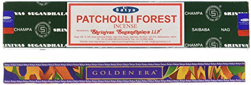 Satya Satya Sai Baba Patchouli Forest Nag Champa Incense Sticks (15 sticks) by Satya