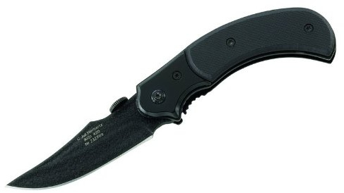 Herbertz Messer Einhandmesser, AISI 420 Stahl, beschichtet, grau, M, 1010134510