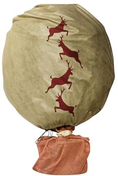 Windhager Telo Protettivo Invernale in Tessuto Non Tessuto, Protezione dal Freddo, Protezione antigelo per Piante, Tessuto Non Tessuto, 1,1 x 1,1 m, Motivo Cervo, Beige