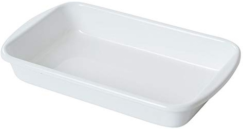 Riess, 0435-033, Auflaufform 36/21, CLASSIC- WEISS, Höhe 5.7 cm, Länge 40 cm, Breite 21 cm, Emaille, weiss, Induktion