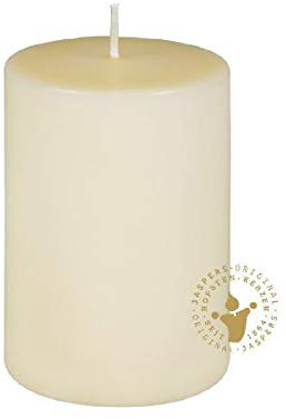 Flachkopf-Stumpen Creme 100 x 70 mm, 16 Stück, Premium Kerzen von Jaspers Kerzen