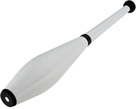 Henrys J00301-012 Jonglierkeule Delphin Short T, Training Jonglage Solo Juggling und Passing, Jonglier Keule für Kinder, Einsteiger, Profi und Wettbewerb, ca. 49 cm, weiß
