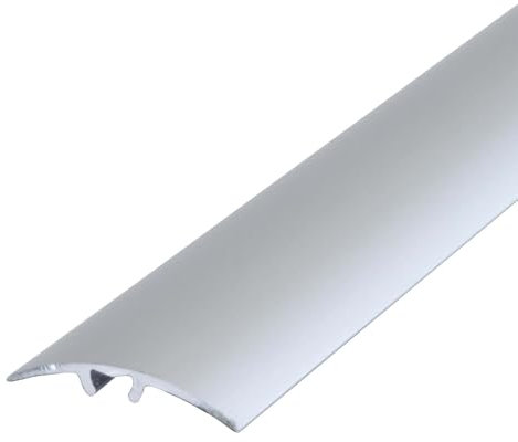 Dalsys Übergangsprofil Anpassungsprofil 90cm x 50mm Silber zum Schrauben inkl. Befestigungsmaterial, aus Aluminium