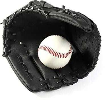 Toddmomy Baseballhandschuh Für Linkshänder Mit Netzgewebe Im Korbgeflecht-Design Gepolsterter Handfläche Und Verstellbarem Riemen PVC-Material Flexibel Einsetzbare Fersen