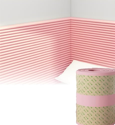 GZGLZDQ Wandverkleidung Selbstklebend, Schwamm Wandkissen mit Befestigung, Selbstklebende Wandpaneele für Innenwandverkleidung Deko, mit Kollisionssicher Und Kältebeständig(Pink,60 cm x 2 m)
