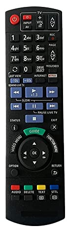 Telecomando sostitutivo 1pc for registratore DVD Blu-Ray Panasonic N2QAYB00107