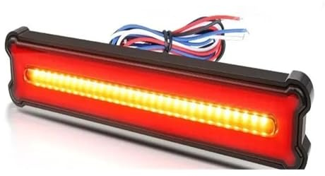 Feu Arrière de Remorque avec Barre Feux Arrière À LED 12 V 24 V, Indicateur Freinage, Pare-chocs Arrière, Clignotant, Lampe DRL Pour Camionnette, Semi-remorque, Camping-car. Feux Remorque(2pcs Taillig