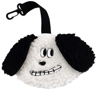 Hundekotbeutelhalter, Freihändiger Kotbeutelspender für hunde, Niedliche Plüschwelpenform Kotbeutelhalter mit Clip-Leine für alle Leinen (Kotbeutel nicht im Lieferumfang enthalten)