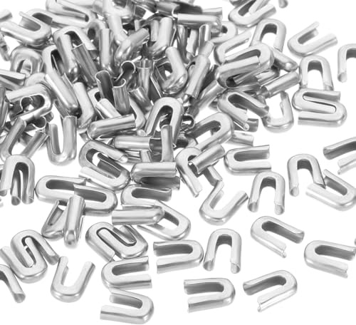 PATIKIL 150Pz 6mm 1/4 Pollici Larghezza Spirale Punte per Stecche per Cucito, Coperture Punte Stecche Corsetto Acciaio Inossidabile 304 per Abiti da Sposa, Tono Argento