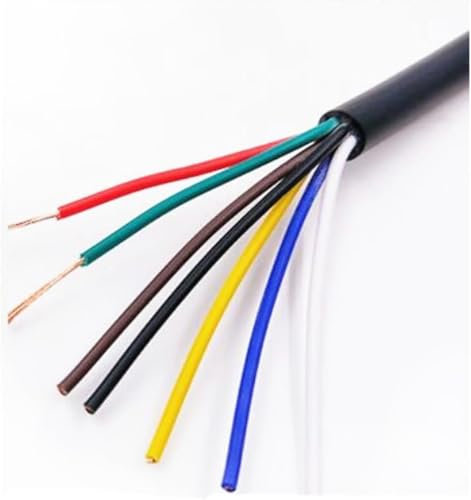 Cavo elettrico for recinzione fissa 2 core 8 core Cavo di alimentazione in rame, 2 metri Gomma siliconica flessibile super morbida, 25 AWG 10 AWG Guaina for filo Dispositivo di saldatura (Colore: 2 co