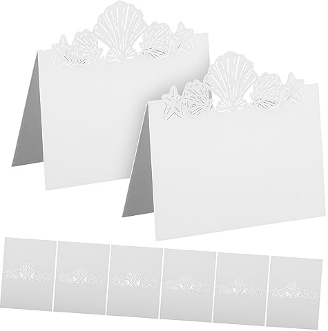 Cabilock 50 Piezas Tarjetas de Lugar Decorativas para Bodas y Fiestas de Tarjetas Multifuncionales para Mesas Accesorios de Chic y Práctico para Eventos y Banquetes
