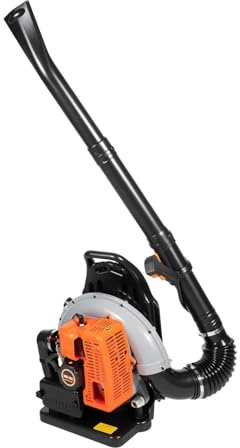 WAFOHSR Souffleur à Feuilles Souffleur De Feuilles À Dos Alimenté Au Gaz avec Réservoir De Carburant De 1,7 L, 2,7 KW, 65cc, 2 Temps, 6800r/Min, Conduit d'air Réglable Détachable Facile à Utiliser