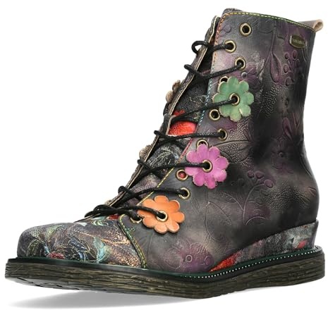 LAURA VITA Bottines Femme Ercnaulto 212, Pointure:39 EU, La Couleur:Violet