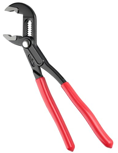Rote Wasserpumpenzange 10 Zoll 250mm Schlauchschellenzange Rohrzange Gross Zangenschlüssel Armaturenzange Einstellbare CR-V Rohrzange Mit Rutschfestem Griff Für Haushalt Werkstatt Sanitär Fahrrad