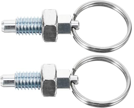 Stainless Steel Locking Pins Spring Plunger with Pull Ring 2pcs