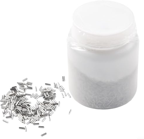 Rostfritt stål tumlande media stift 1 kg 304 grad 0,7 mm diameter 5 mm längd för roterande tumlare och metalldelar polering avgradning belysning (0,7 × 12 mm)
