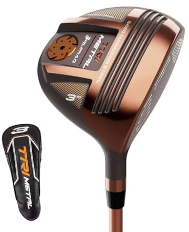 Orlimar TriMetal #9 Fairway Wood Golf Club for Men, Right Handed, 24 Degree Stiff Flex Graphite Shaft, Thin-Face, Low Profile High-Performance Metalwood
