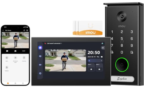 Imou 3K Videoportero, Timbre Video Sistema Intercomunicador 2 Hilos, VDP7