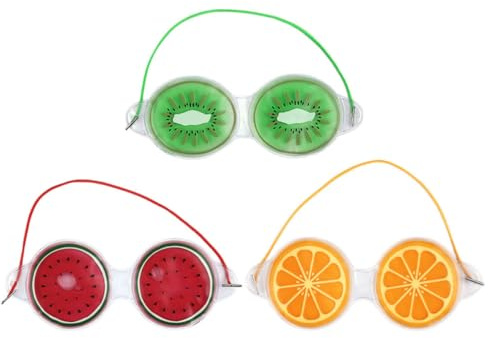 GRIRIW 3pcs Gel Eye Patches Cold Compress for Tired Eyes Soothing Relief at Home