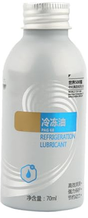 Amosfun Aceite Refrigerante para Automóviles 70ml Seguro Compresores de Aire Acondicionado de Coche en Celebración Verano