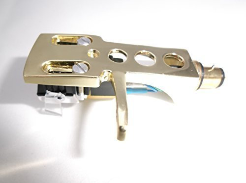 placcato in oro testina fonografica montaggio con mm CARTUCCIA PER AUDIO EMPIRE/IMPERO Scientific S111, S190LT, S290LT, S333, S390LT GIRADISCHI