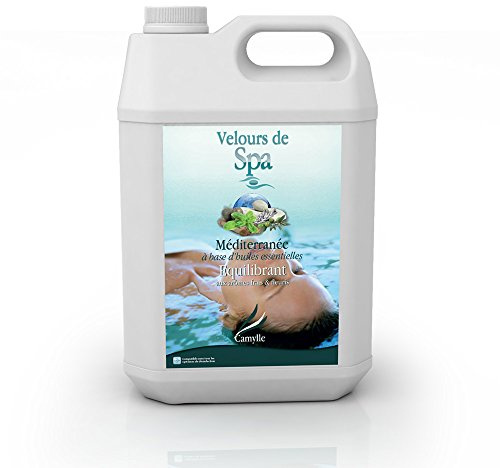 Camylle - Hot Tub Fragrance Méditerranée - A base di oli essenziali per spa o Jacuzzi - Equilibrante con aromi freschi e floreali - 5000ml