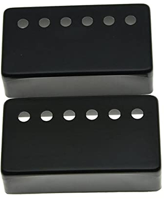 kaish 2 x schwarz 52 mm Pole Spacing Humbucker Gitarren Pickup Abdeckung für Les Paul