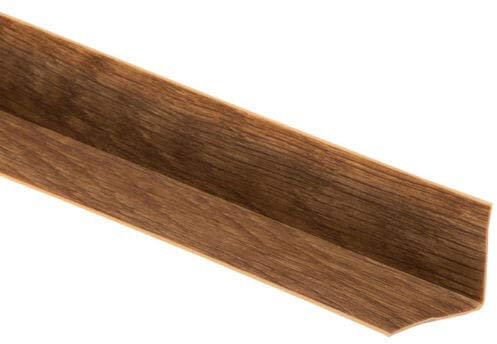 PVC Flexible Skirting Board - SELF-ADHESIVE - 28x22 mm 5 and 15 M Oak Beech Transition Profile Wall Caulk Strip TMW Profiles (15M, Old Oak)