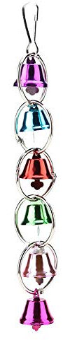 Smandy Bunten Ringer Glöckchen Swing Spielzeug Pet Bird Papageienkäfig Spielzeug Hängende Glocken Geeignet für Papageien und Vögel