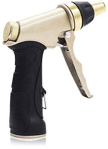 Uni-Wert Garten Handbrause Hochdruck Gartenbrause Garten-Spritzpistolen 100% Metall Verstellbarer Wasserdurchfluss Robust und Leistungsstark Gartenspritze für Autowaschanlagen, Garten Bewässerung