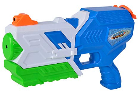 Simba Waterzone 107276070 - Pistola ad acqua, bocca girevole a 180°, doppio getto, meccanismo pompa, volume serbatoio: 750 ml, portata 8 m
