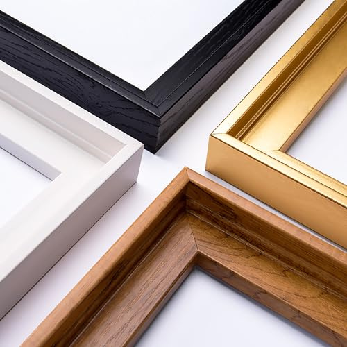 YIVIVEN 8x10 Canvas Floater Frame, Floater Frame for 0.6-0.9 Deep Canvas Painting, Floating Frames for Oil Paintings, Painting Frames Kit(8x10, Black)