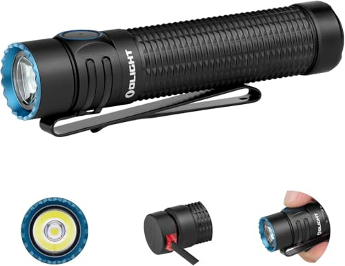 OLIGHT Warrior Mini3 Taktische Taschenlampe 1750 Helle Lumen,240m Reichweite, Magnetischen Ladung ,100 Tage Laufzeit,IPX8 Wasserdicht für Camping,Notfall,Sicherheitsgebrauch (Schwarz)