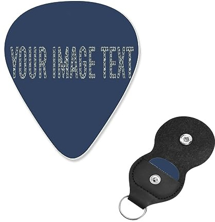 Custom Guitar Pick Your Image Text Here For Bass, Electric, Acoustic Guitars 0.027inch/0.71mm